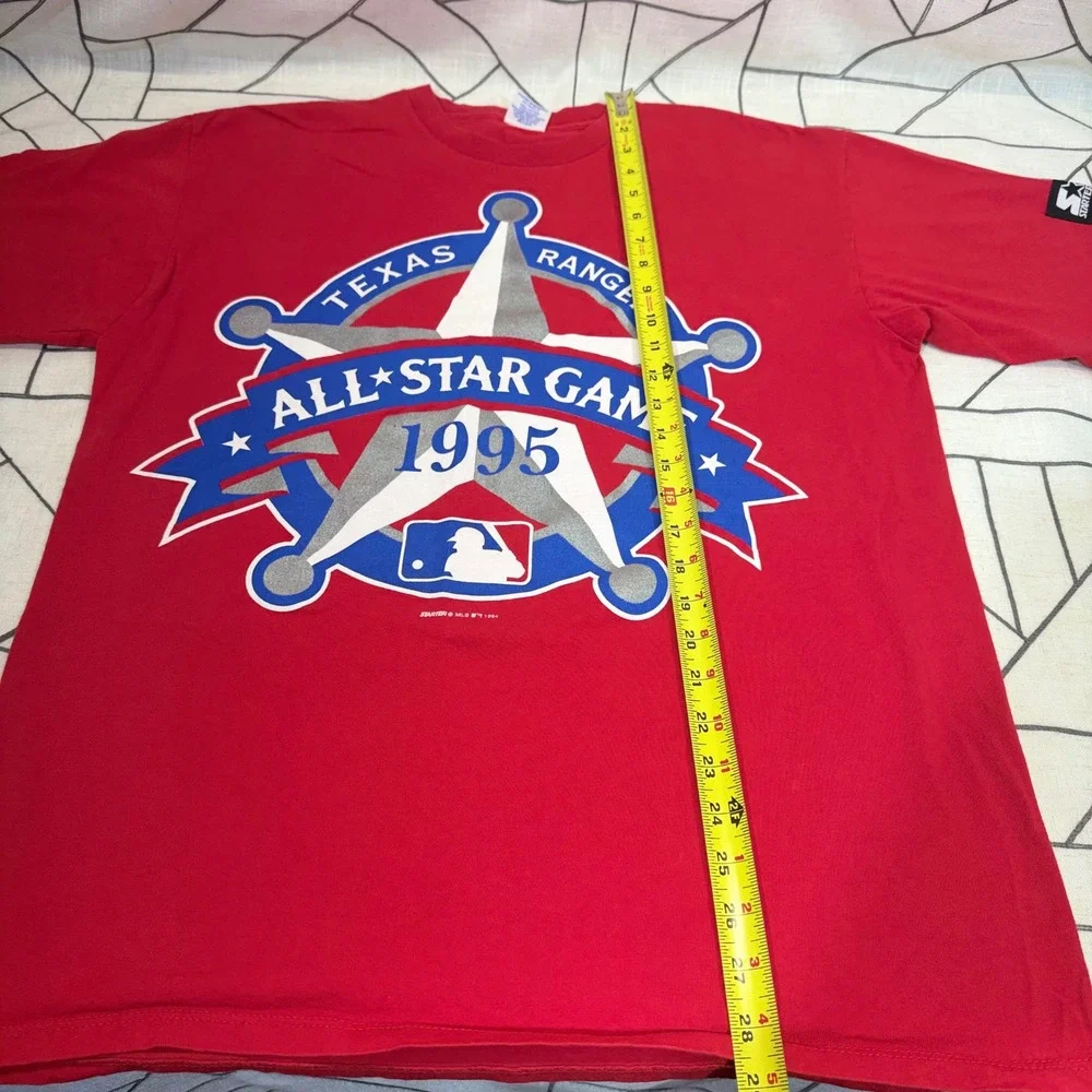 Starter MLB All-Star Game 1995 T-Shirt Large Red Texas Rangers Vintage USA Made